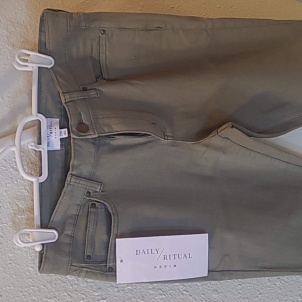 Daily Ritual green denim pants Size 29r
